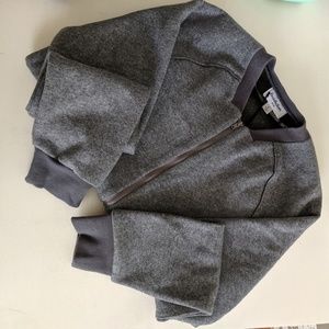 Goodfellow Gray Bomber Sweater Jacket